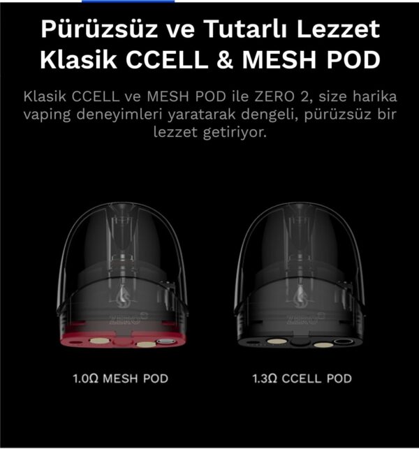 NEW VAPORESO ZERO 2 POD 800 MAH kartuş